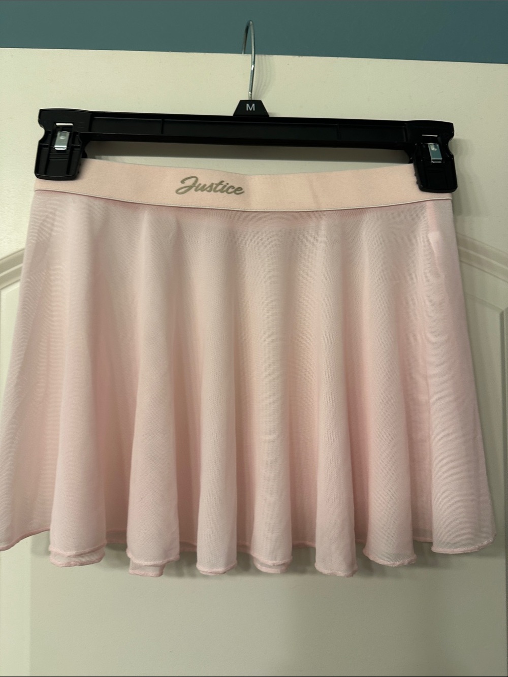 Justice Light Pink Mesh Ballet Skirt